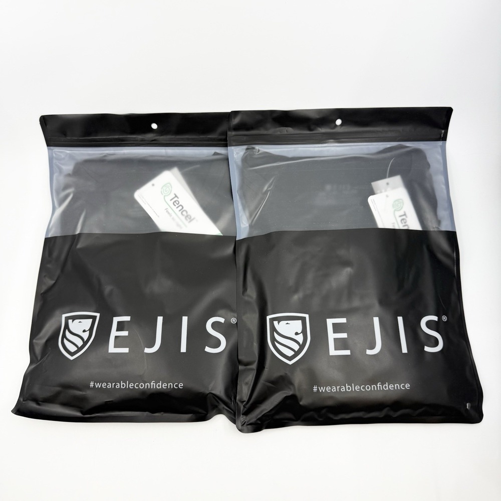 2X Ejis Sweat Defense Model Crew Undershirt T Shirt Modal Black Large Men's Tee